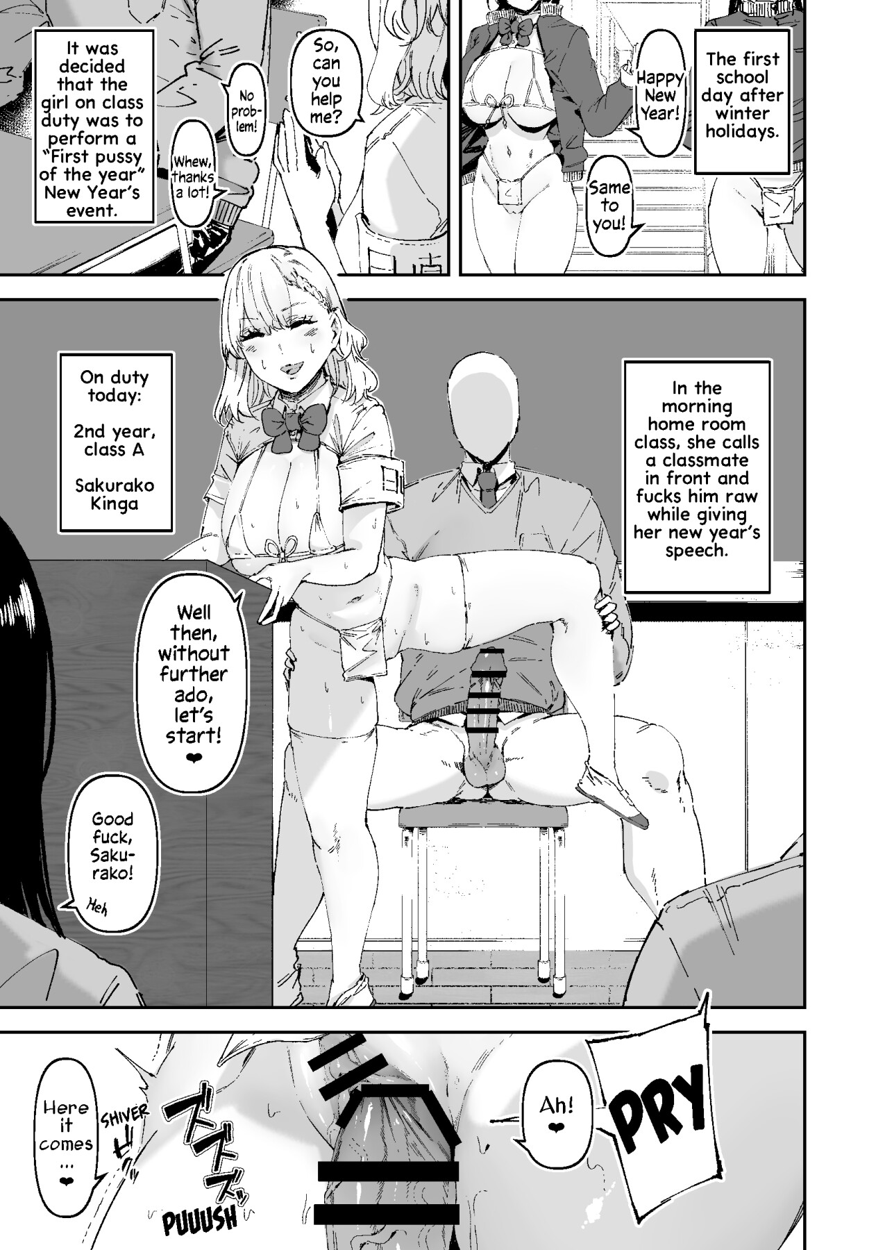 Hentai Manga Comic-The Class Duty Is Done in Micro-Bikinis-Read-49